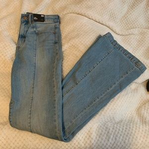 Express high waisted flare jeans